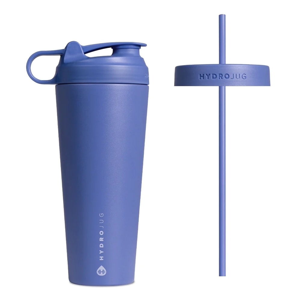 HydroJug Light Blue Shaker with Straw
